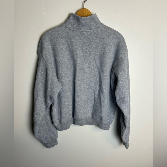 Not for sale Skims Gray Sweatshirt Henley Zip Size L Gray Minimalist Natural - Picture 2 of 12
